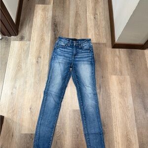 Buckle Black Blue Skinny Jeans